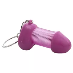 Roomfun - śmieszny brelok z penisem (fioletowy)