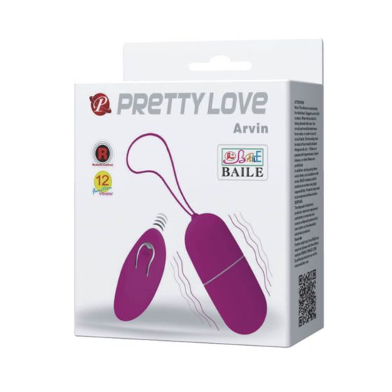 Pretty Love Arvin - radiowe jajko wibrujące (różowe)