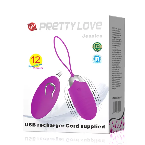 Pretty Love Jessica - wibrujące jajko - fioletowy