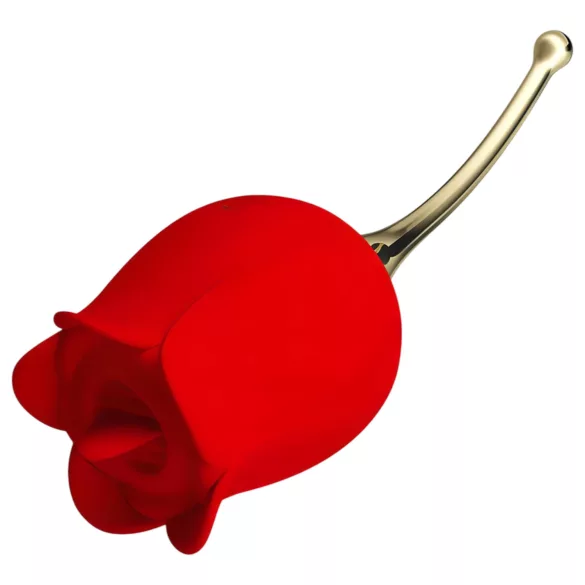 Pretty Love Rose Lover - wibrator łechtaczkowy z języczkiem 2w1 - czerwony
