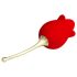 Pretty Love Rose Lover - językowy 2w1 wibrator na łechtaczkę (czerwony)