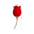 Pretty Love Rose Lover - językowy 2w1 wibrator na łechtaczkę (czerwony)