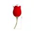 Pretty Love Rose Lover - wibrator łechtaczkowy z języczkiem 2w1 - czerwony