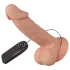 Baile Zebulon - wibrator realistyczny z jądrami - 19 cm - kolor cielisty