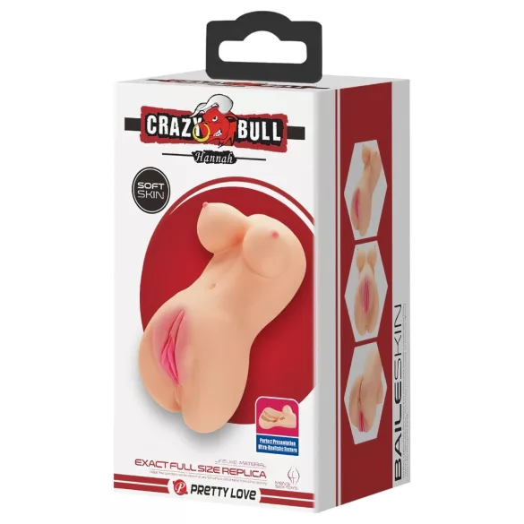 Crazy Bull - masturbator realistyczna mini pochwa - kolor naturalny