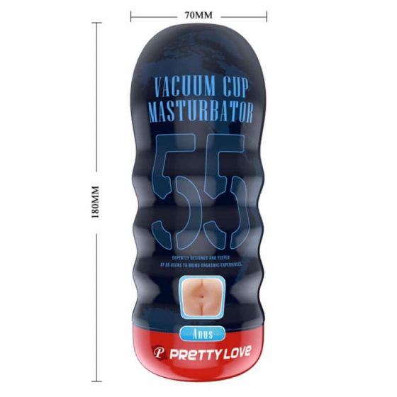 Pretty Love Vacuum Cup - realistyczny sztuczny masturbator cipki (naturalny)
