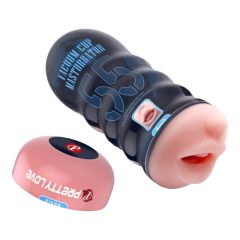   Pretty Love Vacuum Cup - realistyczny masturbator do ust (naturalny)