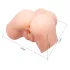 Crazy Bull - masturbator realistyczny wibrujący vagina-anus - kolor naturalny