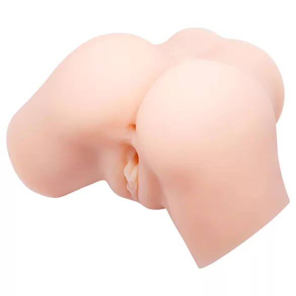 Crazy Bull - masturbator realistyczny wibrujący vagina-anus - kolor naturalny