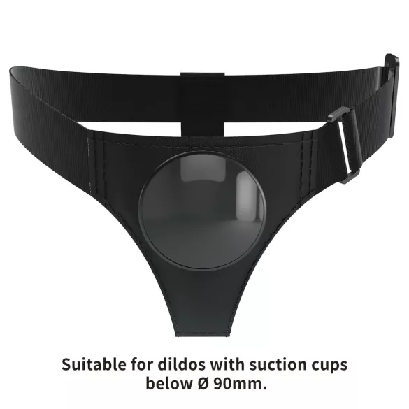Pretty Love Bobby - uniwersalne majtki z uprzężą strap-on (czarne)