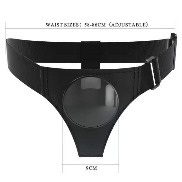 Pretty Love Bobby - uniwersalne majtki z uprzężą strap-on (czarne)