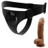 Pretty Love Szelki - uniwersalne z dildo - 17 cm (czarne)