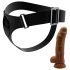 Pretty Love Szelki - uniwersalne z dildo - 17 cm (czarne)