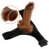 Pretty Love Szelki - uniwersalne z dildo - 17 cm (czarne)