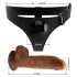 Pretty Love Harness - uniwersalny pas z dildo - 17 cm (czarny)