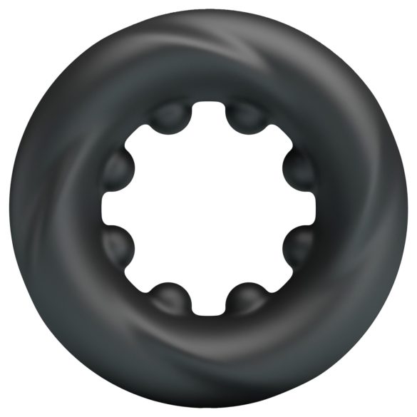 Crazy Bull - pierścień erekcyjny - stymulujący - silikon czarny