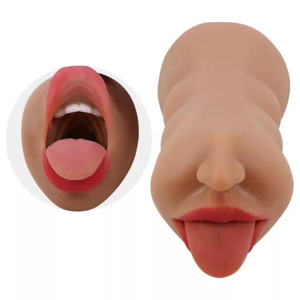 Crazy Bull - masturbator usta i wagina - realistyczny - kolor naturalny