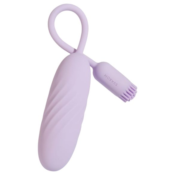 Svakom Plume - wibrujące jajeczko 2 w 1 (fioletowe)