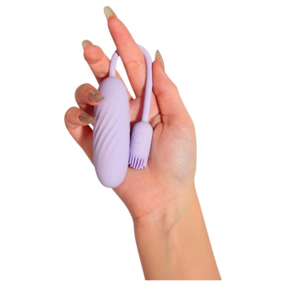 Svakom Plume - wibrujące jajeczko 2 w 1 (fioletowe)