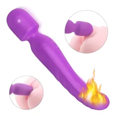   Sex HD Iris - wibrator masujący z 2 silnikami i funkcją podgrzewania - fioletowy