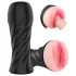 Sex HD Marcus - realistyczna sztuczna wagina w etui - czarna, cielista