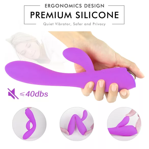 Sex HD Muses - wibrator ładowany, wodoodporny - fioletowy