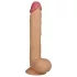 Lovetoy King-Sized - duży realistyczny dildo z przyssawką - 25 cm, naturalny