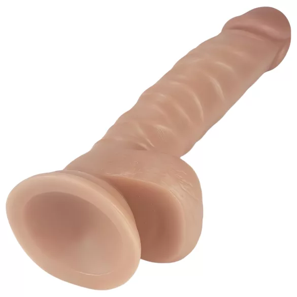 Lovetoy Real Extreme - dildo z przyssawką - 21cm - kolor cielisty
