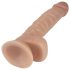 Lovetoy Real Extreme – przyssawkowy dildo 21cm (naturalny)
