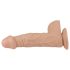 Lovetoy Real Extreme - przyssawkowy dildo - 23 cm (naturalny)