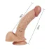 Lovetoy Real Extreme - dildo do punktu G - realistyczny - 21cm - cielisty