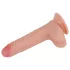 Lovetoy Nature Cock - realistyczny dildo dwuwarstwowy - 18 cm - kolor cielisty