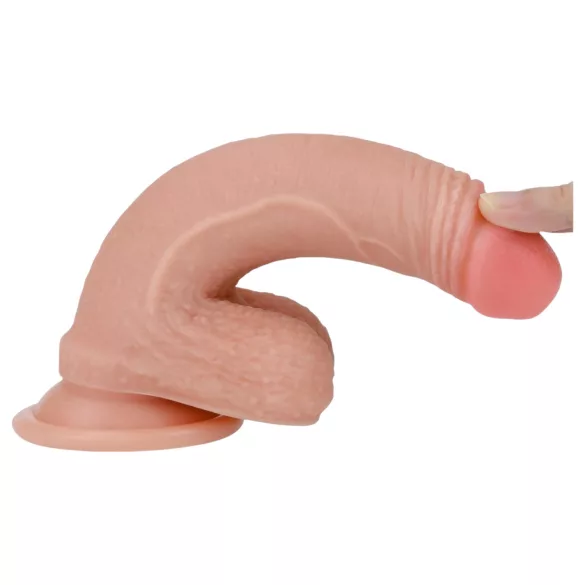 Lovetoy Nature Cock - realistyczny dildo dwuwarstwowy - 18 cm - kolor cielisty