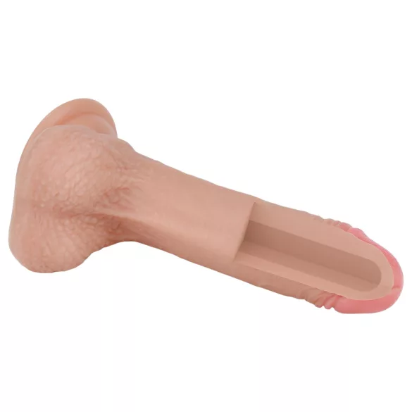 Lovetoy Nature Cock - realistyczny dildo dwuwarstwowy - 18 cm - kolor cielisty