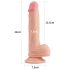 Lovetoy Nature Cock - naturalny dildo z przyssawką, 21 cm