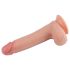 Lovetoy Nature Cock - realistyczny dildo dwuwarstwowy - 20 cm - jasny