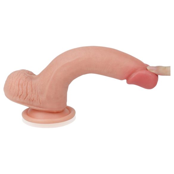 Lovetoy Nature Cock - realistyczny dildo dwuwarstwowy - 20 cm - jasny