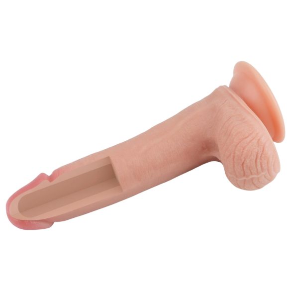 Lovetoy Nature Cock - realistyczny dildo dwuwarstwowy - 20 cm - jasny