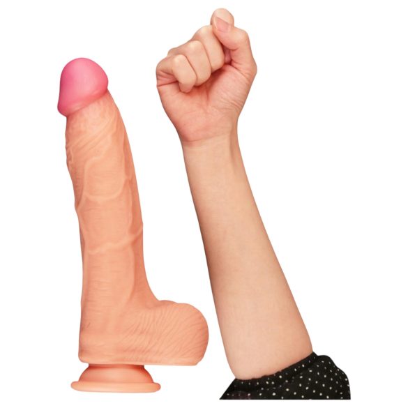 Lovetoy Nature Cock - realistyczny dildo dwuwarstwowy - 25 cm - cielisty
