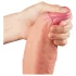 Lovetoy Nature Cock - realistyczny dildo dwuwarstwowy - 28cm - beżowy
