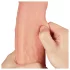 Lovetoy Nature Cock - realistyczny dildo dwuwarstwowy - 28cm - beżowy