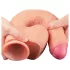 Lovetoy Nature Cock - realistyczny dildo dwuwarstwowy - 28cm - beżowy