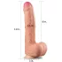 Lovetoy Nature Cock - realistyczny dildo dwuwarstwowy - 28cm - beżowy