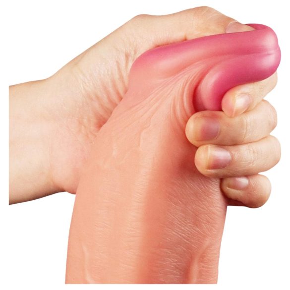 Lovetoy Nature Cock - realistyczny dwuwarstwowy dildo - 30 cm - cielisty