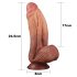 Lovetoy - dwuwarstwowy realistyczny dildo - 26 cm (naturalny)