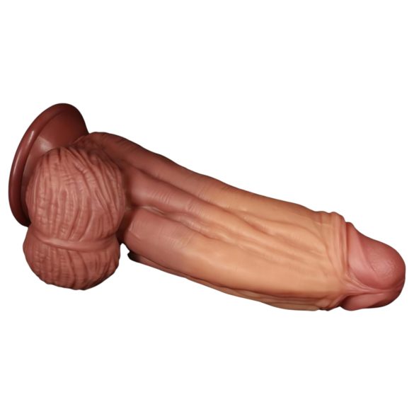 Lovetoy - realistyczny dildo dwuwarstwowy - 26 cm - kolor naturalny