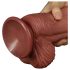 Lovetoy - dwuwarstwowy realistyczny dildo - 26 cm (naturalny)