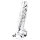 Lovetoy Flawless Clear - dildo z przyssawką - 19 cm (przezroczysty)