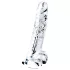 Lovetoy Flawless Clear - dildo z przyssawką - 19 cm - przezroczysty
