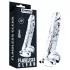 Lovetoy Flawless Clear - dildo z przyssawką - 19 cm - przezroczysty